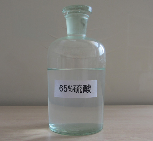 65% of sulfuric acid